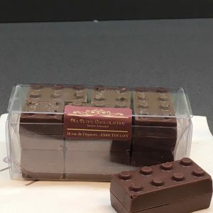 Blocs de Lego chocolat au lait