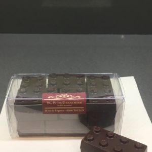 Blocs de Lego chocolat noir