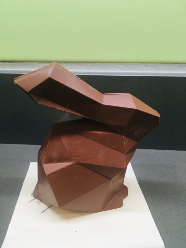 Sujet lapin origami lait