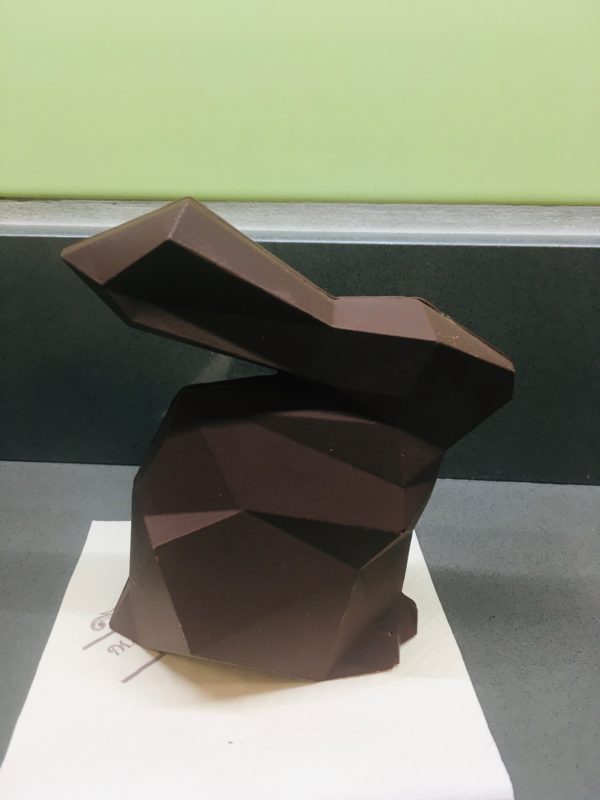 Sujet lapin origami noir 2