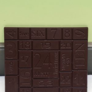 Calendrier de l'Avent tablette noir